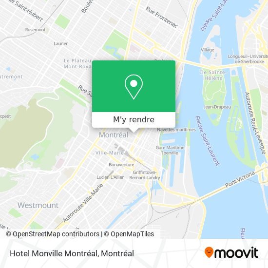 Hotel Monville Montréal plan
