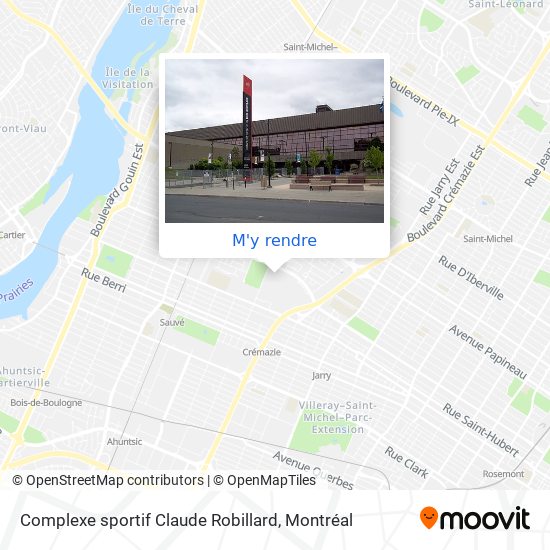 Complexe sportif Claude Robillard plan