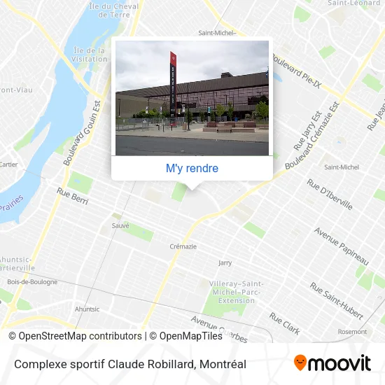 Complexe sportif Claude Robillard plan