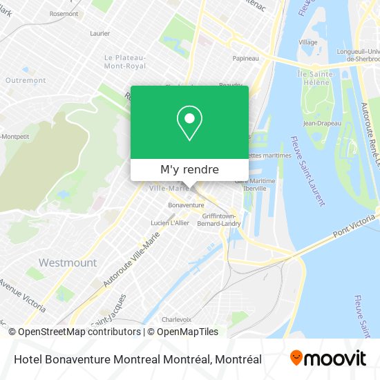 Hotel Bonaventure Montreal Montréal plan