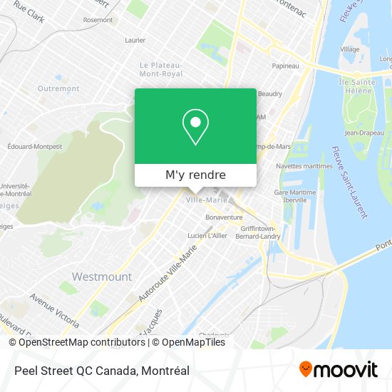 Peel Street QC Canada plan