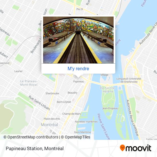 Papineau Station plan