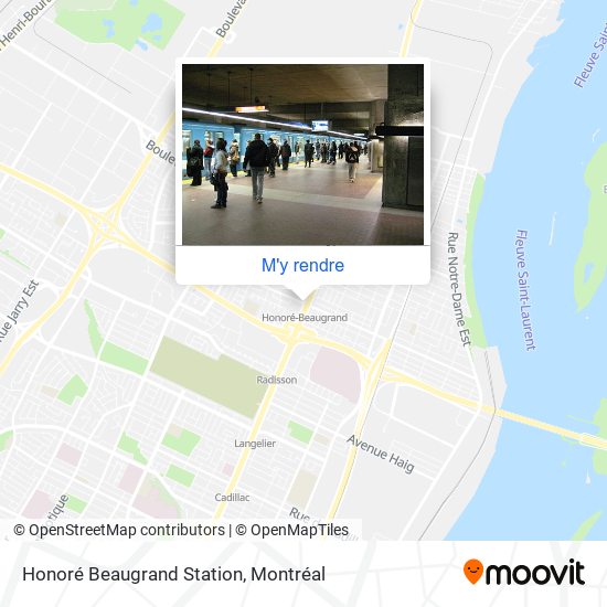 Honoré Beaugrand Station plan