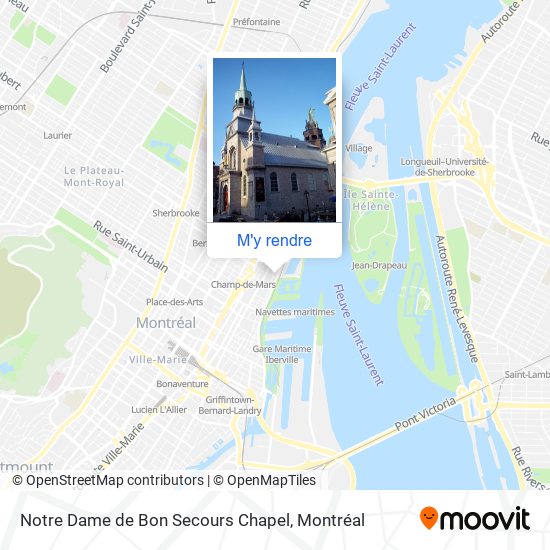 Notre Dame de Bon Secours Chapel plan