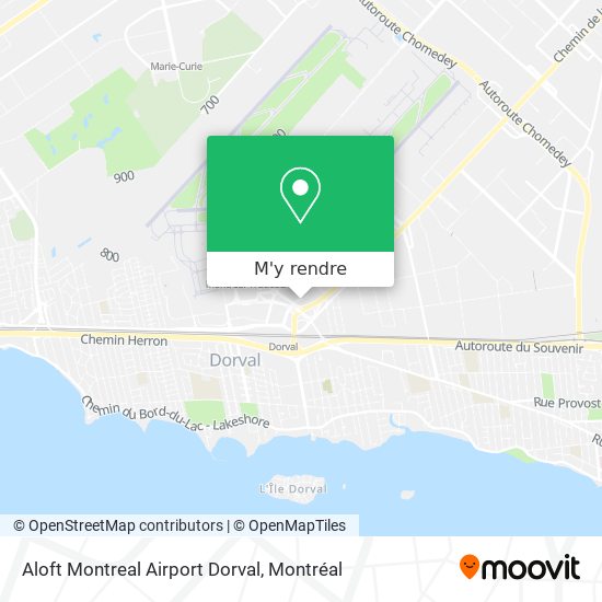 Aloft Montreal Airport Dorval plan