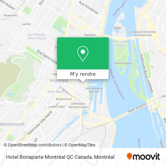 Hotel Bonaparte Montréal QC Canada plan