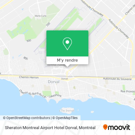 Sheraton Montreal Airport Hotel Dorval plan
