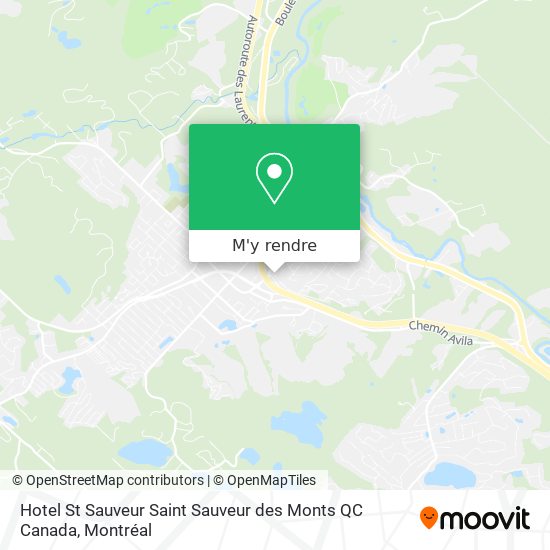 Hotel St Sauveur Saint Sauveur des Monts QC Canada plan