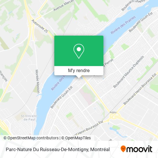 Parc-Nature Du Ruisseau-De-Montigny plan