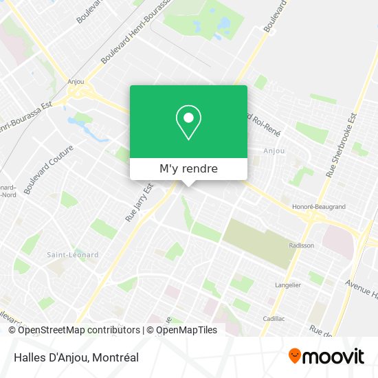 Halles D'Anjou plan