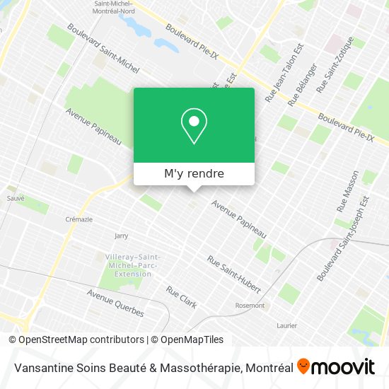 Vansantine Soins Beauté & Massothérapie plan