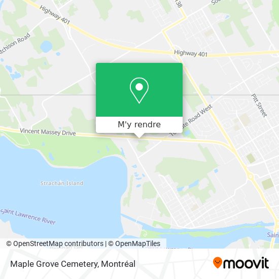 Maple Grove Cemetery plan