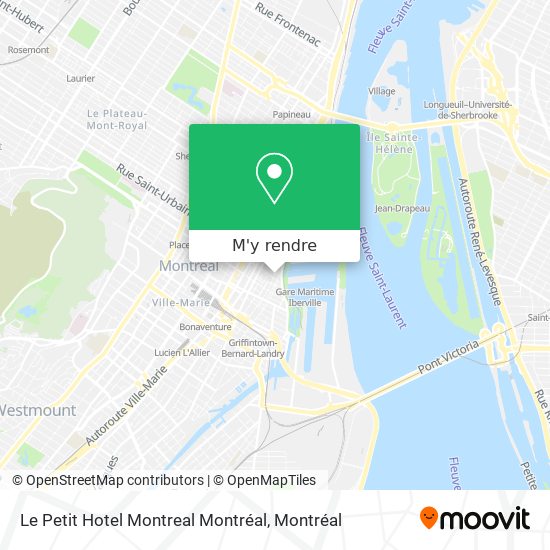 Le Petit Hotel Montreal Montréal plan