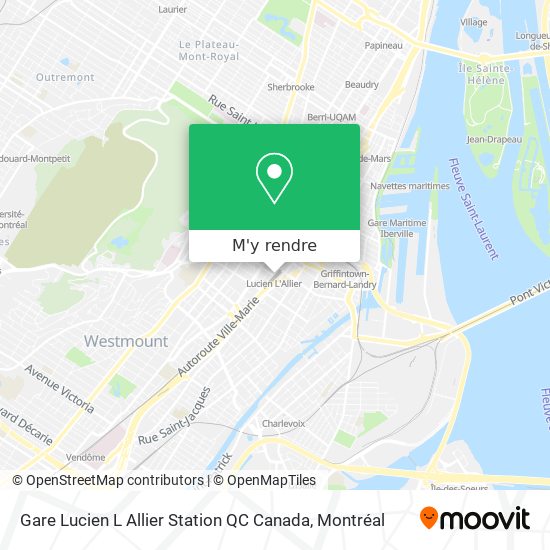 Gare Lucien L Allier Station QC Canada plan
