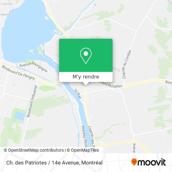 Ch. des Patriotes / 14e Avenue plan