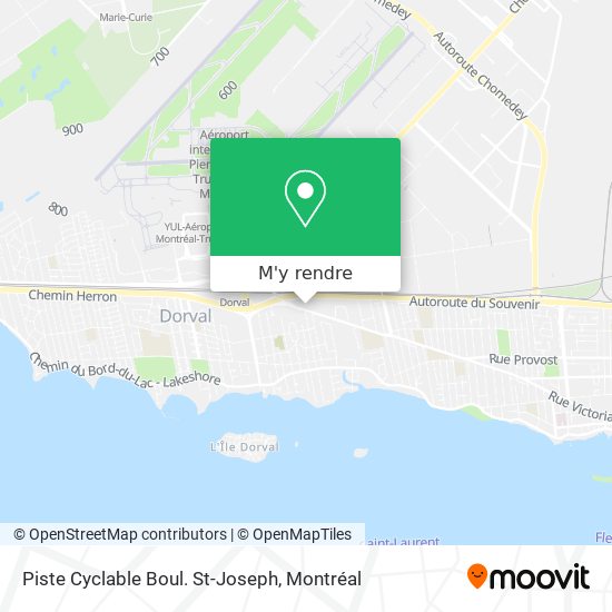 Piste Cyclable Boul. St-Joseph plan