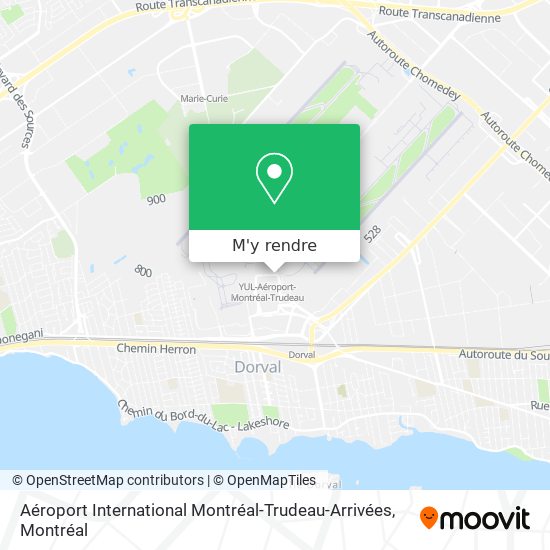 Aéroport International Montréal-Trudeau-Arrivées plan