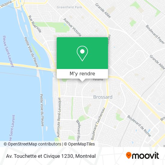 Av. Touchette et Civique 1230 plan