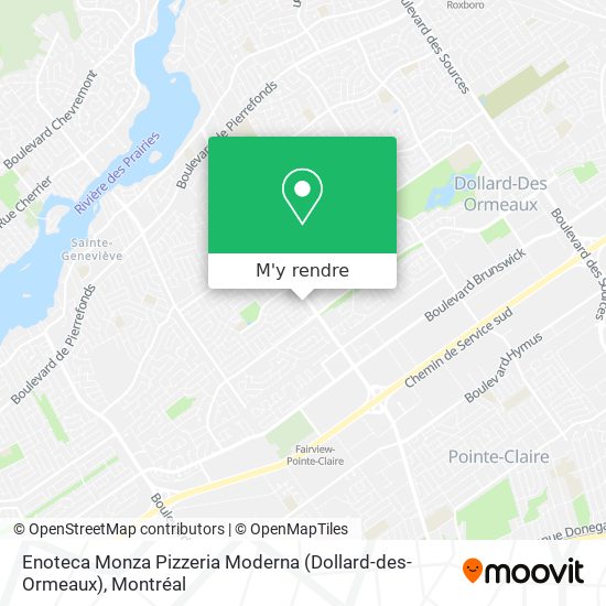 Enoteca Monza Pizzeria Moderna (Dollard-des-Ormeaux) plan