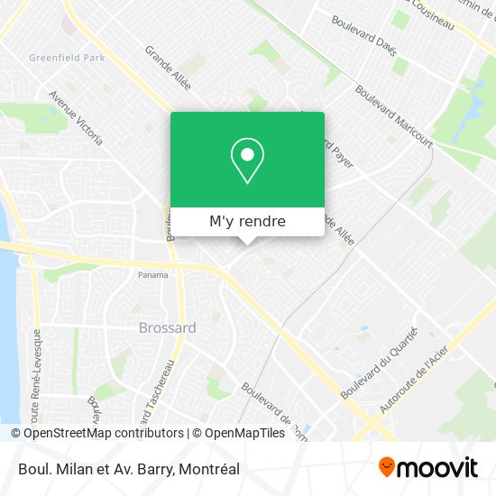 Boul. Milan et Av. Barry plan