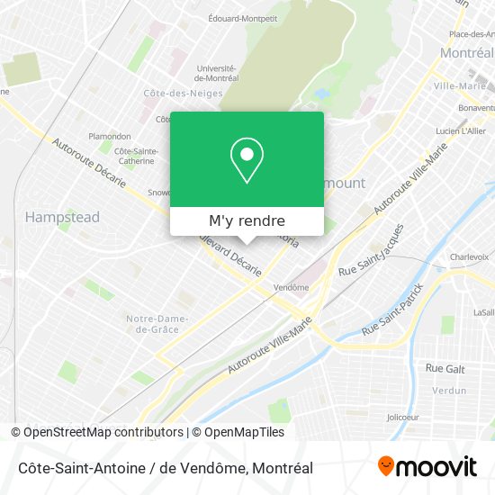 Côte-Saint-Antoine / de Vendôme plan