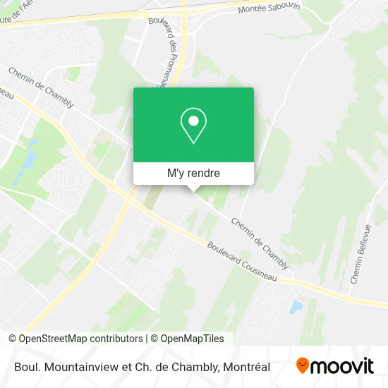 Boul. Mountainview et Ch. de Chambly plan
