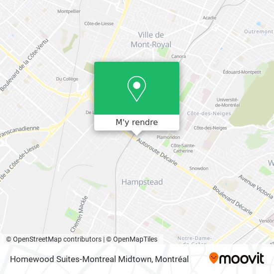 Homewood Suites-Montreal Midtown plan