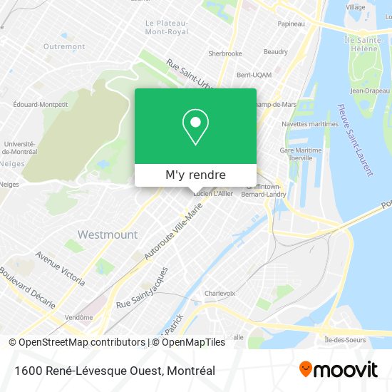 1600 René-Lévesque Ouest plan