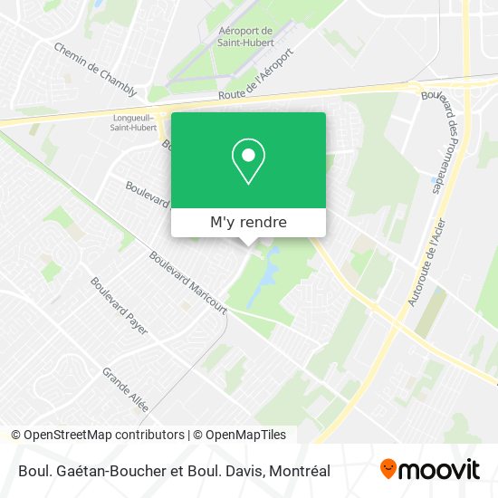 Boul. Gaétan-Boucher et Boul. Davis plan
