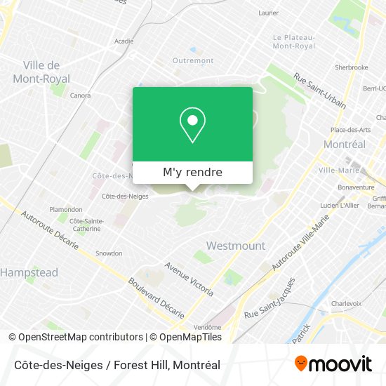 Côte-des-Neiges / Forest Hill plan