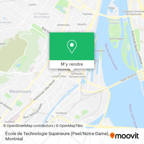École de Technologie Supérieure (Peel / Notre-Dame) plan