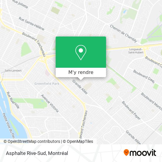 Asphalte Rive-Sud plan