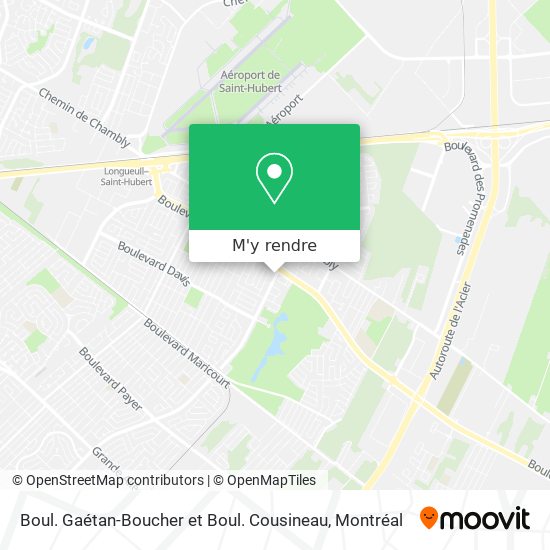 Boul. Gaétan-Boucher et Boul. Cousineau plan