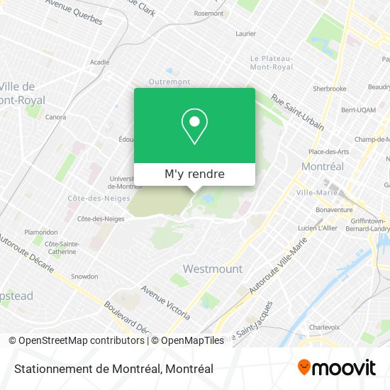 Stationnement de Montréal plan