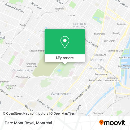 Parc Mont-Royal plan