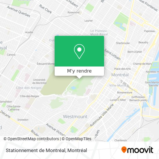 Stationnement de Montréal plan
