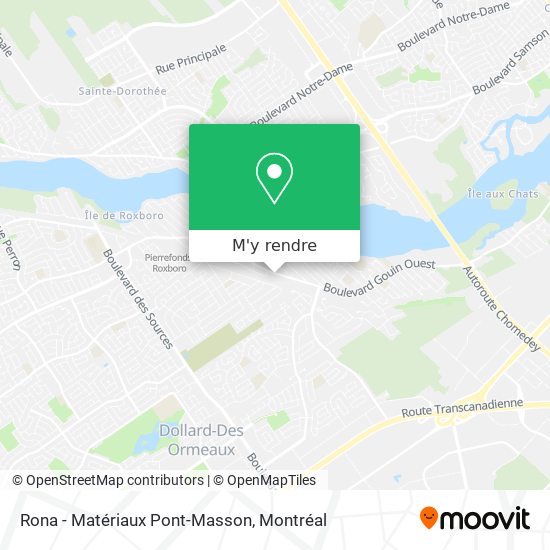 Rona - Matériaux Pont-Masson plan