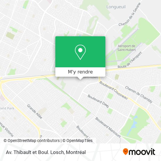 Av. Thibault et Boul. Losch plan