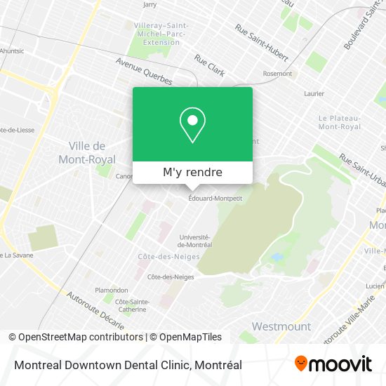 Montreal Downtown Dental Clinic plan