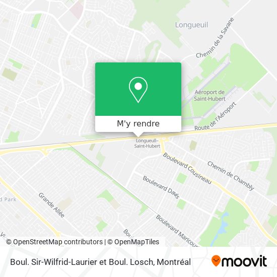 Boul. Sir-Wilfrid-Laurier et Boul. Losch plan