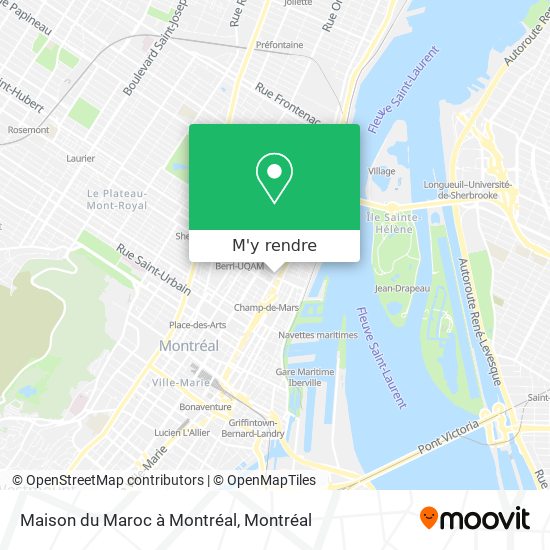 Maison du Maroc à Montréal plan