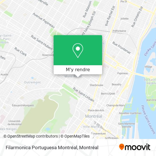 Filarmonica Portuguesa Montréal plan