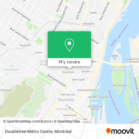 Doubletree-Métro Centre plan