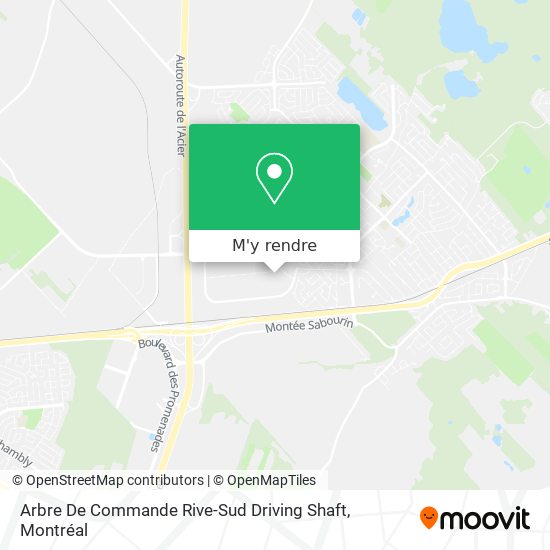 Arbre De Commande Rive-Sud Driving Shaft plan
