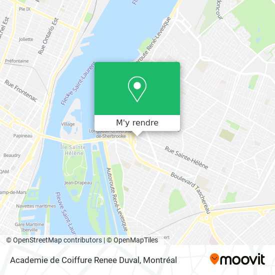 Academie de Coiffure Renee Duval plan