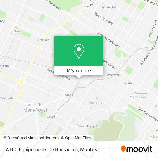 A B C Equipements de Bureau Inc plan