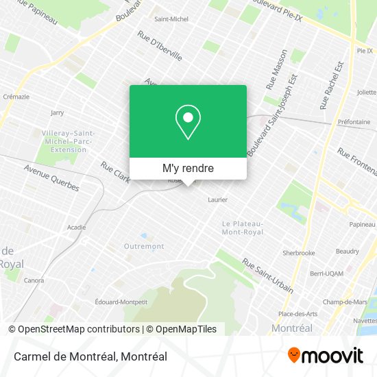 Carmel de Montréal plan