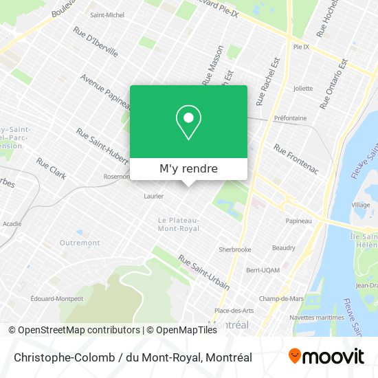 Christophe-Colomb / du Mont-Royal plan