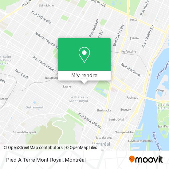 Pied-A-Terre Mont-Royal plan