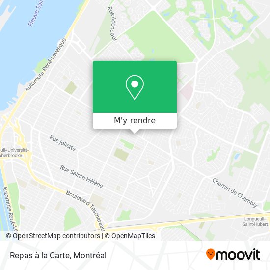 Repas à la Carte plan